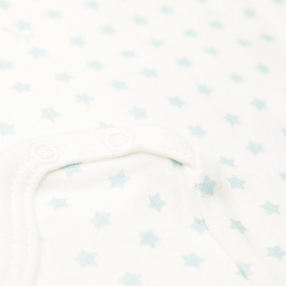 Costum de mâneci lungi din bumbac cu mici steluțe albastre pentru fetițe Chicco 36640 3