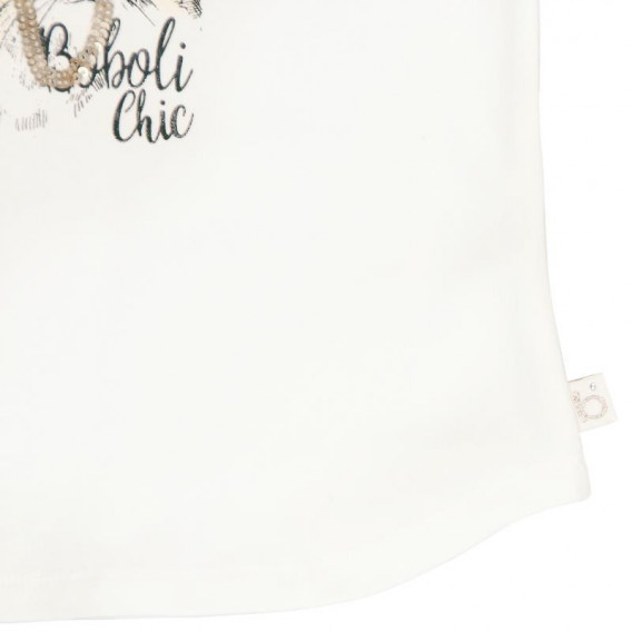Bluză din bumbac cu imprimeu de iepuraș pentru fete Boboli 3665 4