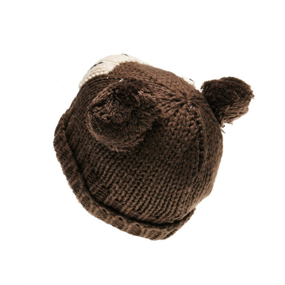 Pălărie tricotată pentru bebeluși, maro Chicco 36888 2