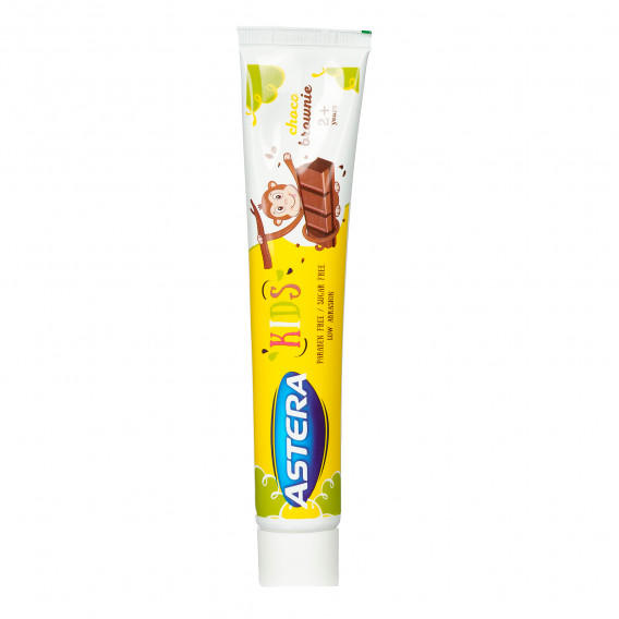 Pasta de dinți pentru copii, Choco Brownie 2+, tub de plastic, 50 ml Astera 368961 2