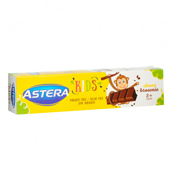 Pasta de dinți pentru copii, Choco Brownie 2+, tub de plastic, 50 ml Astera 368962 3