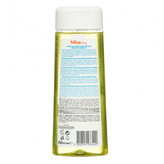 Șampon delicat pentru bebeluși fără săpun, 250 ml.  Mixa 369200 3