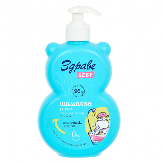 Șampon pentru bebeluși cu aloe, 400 ml Здраве Бебе 369229 
