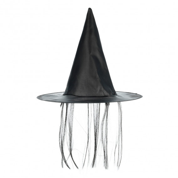 Pălărie de vrăjitoare cu păr pentru fete Fiesta Guirca 369404 
