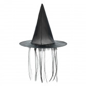 Pălărie de vrăjitoare cu păr pentru fete Fiesta Guirca 369406 3
