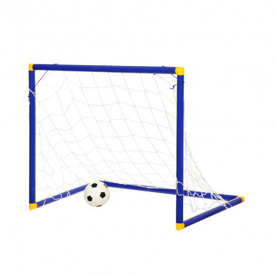 Plasa de fotbal pentru copii cu dimensiunea netă: 55,5 x 78,5 x 45,5 cm, minge și pompă GT 369803 5