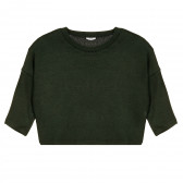 Bluză cu mâneci lungi în stil "liliac" pentru fete, verde închis Name it 369860 