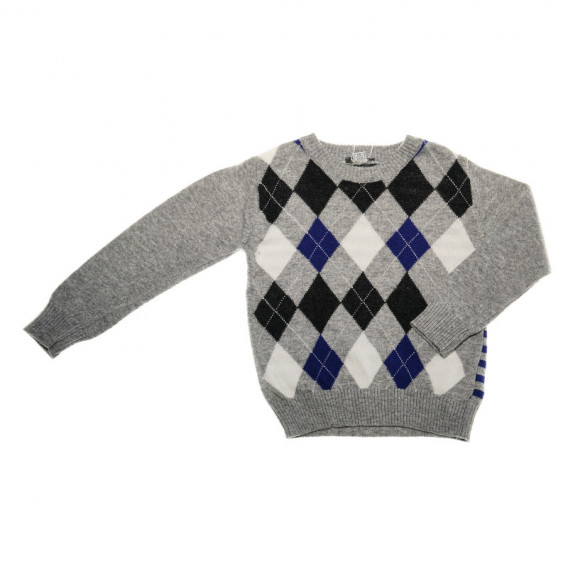 Pulover tricotat pentru băieți cu model colorat Chicco 37009 
