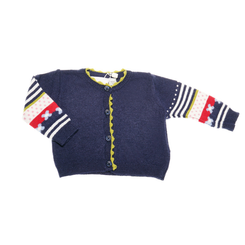 Cardigan tricotat cu nasturi pentru fetițe  37023