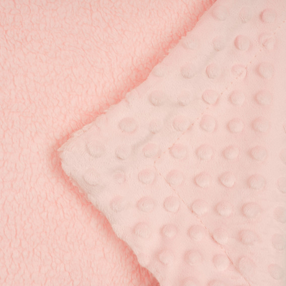 Pătură 80 x 100 cm cu urs moale, pentru bebeluși, roz Inter Baby 370238 4