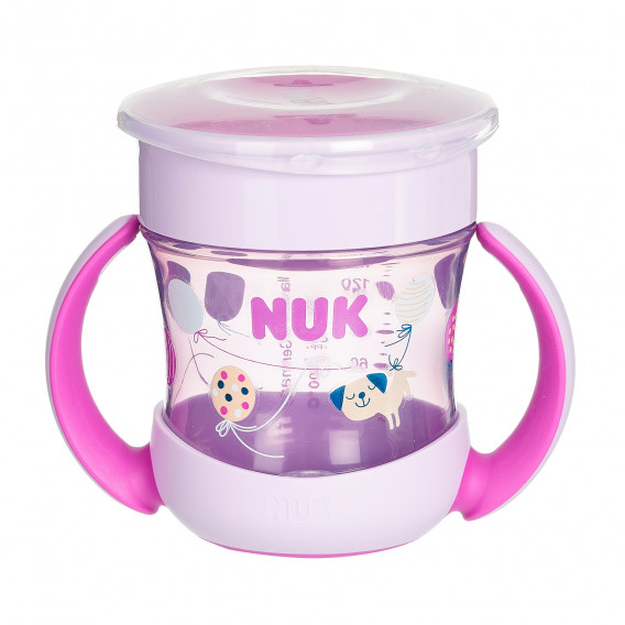 Cupă Evolution Mini Magic din polipropilenă roz, 160 ml. NUK 371098 