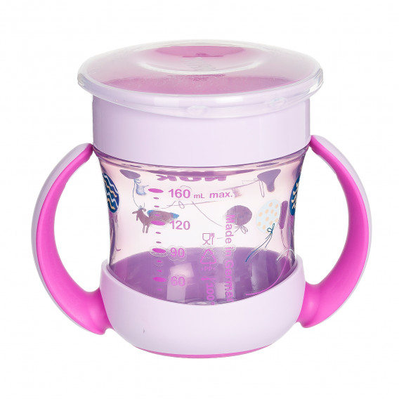 Cupă Evolution Mini Magic din polipropilenă roz, 160 ml. NUK 371099 2