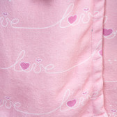 Halat de baie roz cu imprimeu de inimioare pentru copii 8-10 ani Aglika 371174 2