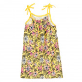 Rochie galbenă cu un imprimeu floral pentru fete Name it 371198 2