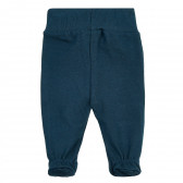 Pantaloni din bumbac cu botoșei, cu aplicație, albaștri Pinokio 371250 5