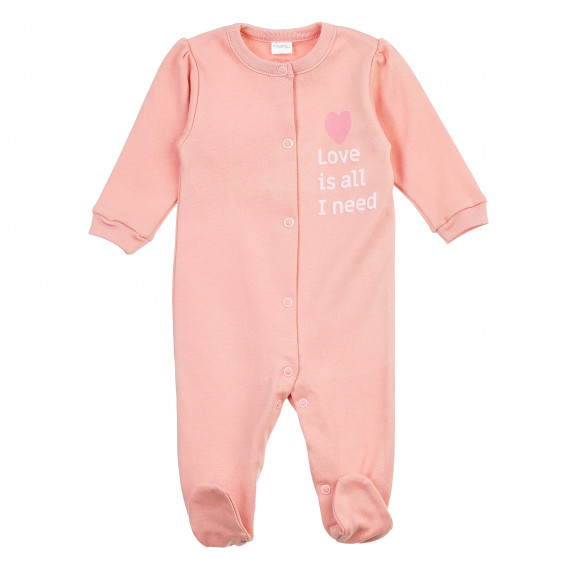 Salopetă de bumbac pentru bebeluș, roz Pinokio 371255 1