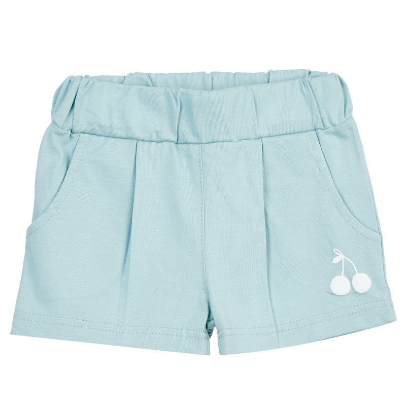 Pantaloni scurți din bumbac pentru un bebeluși, în culoarea albastră  371275