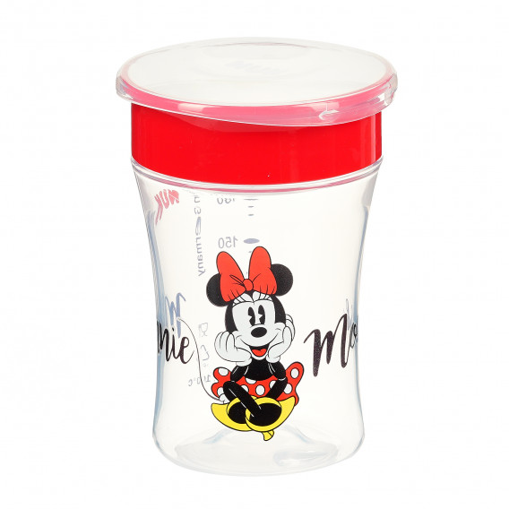 Pahar magic Mickey de culoare roșie din polipropilenă, 230 ml. NUK 371303 