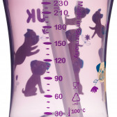 Pahar din polipropilenă, Evolution Action, violet cu cățeluș, 230 ml. NUK 371325 5