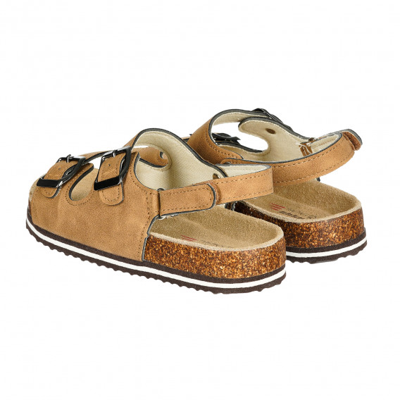 Sandale cu branț din piele, de culoare maro Beppi 371369 3