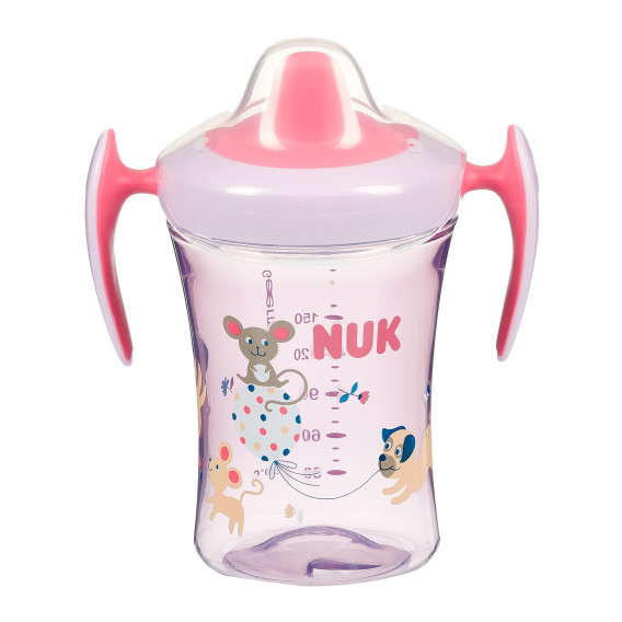 Cupă de 230 ml din polipropilenă Evolution Trainer în roz NUK 371394 