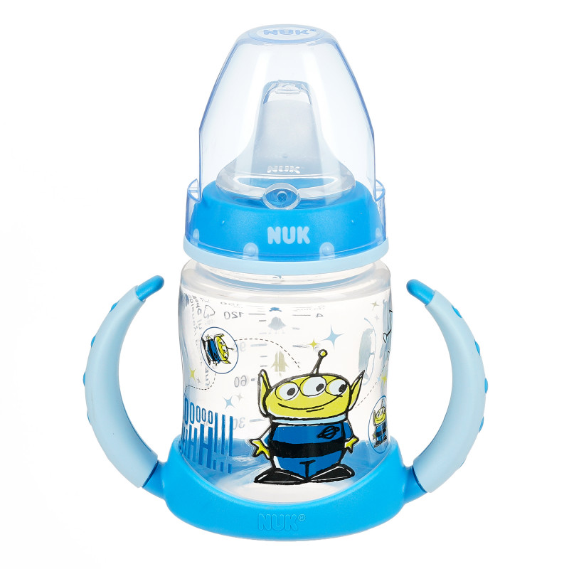 Sticlă pentru suc de polipropilenă, First Choice Toy Story, 150 ml, albastră  371401