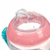 Pahar de polipropilenă fără vărsare, Sea Life 230 ml., 9+ luni, roz Canpol 371468 4