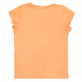 Tricou cu imprimeu grafic pentru fete, portocaliu Name it 371488 4
