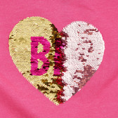 Tricou roz cu imagine schimbătoare - Inimă, pentru fete Carter's 371490 2