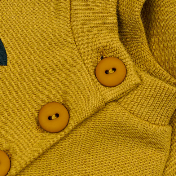Hanorac galben Pinokio cu imprimeu vulpe, pentru băieți Pinokio 371538 4