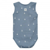 Cămașă de bumbac tip body pentru bebeluși, albastru Pinokio 371559 5