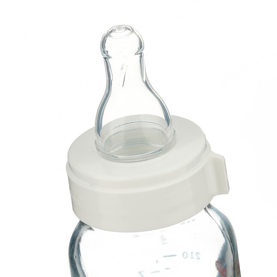 Biberon de sticlă cu tetină cu flux rapid pentru bebeluși de 1+ an, 240 ml.  Canpol 371877 3