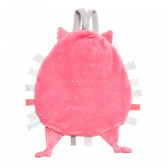 Jucărie de pluș moale, Pastel Friends, bufniță, roz, 20 cm Canpol 372068 4