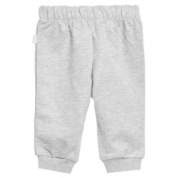 Set de două perechi de pantaloni pentru copii din bumbac pentru băieți gri și roșu Chicco 372086 5