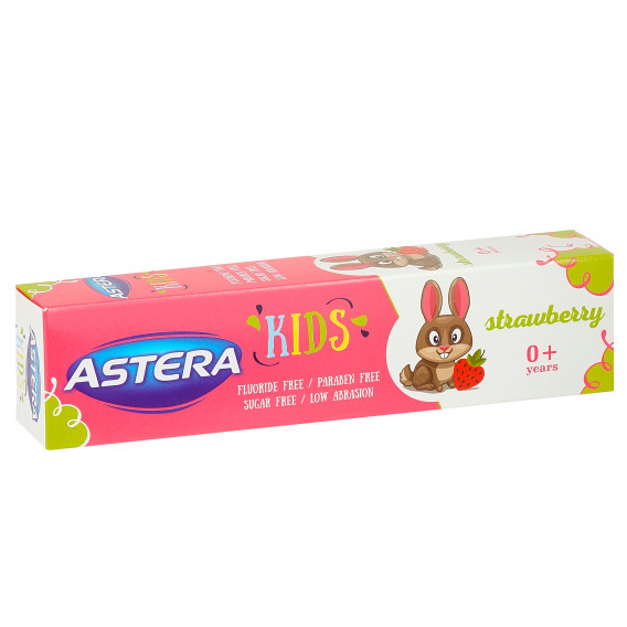 Pasta de dinti pentru Copii, Căpșuni 0+, tub de plastic, 50 ml Astera 372350 4