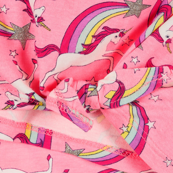 Tricou pentru fete - Unicorni, roz Carter's 372597 3