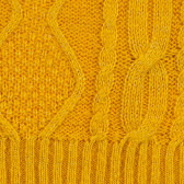 Pulover tricotat pentru fete, galben Name it 372651 2