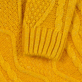 Pulover tricotat pentru fete, galben Name it 372652 4