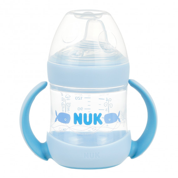 Flacon pentru suc de polipropilenă Nature Sense, 150 ml în albastru NUK 372955 