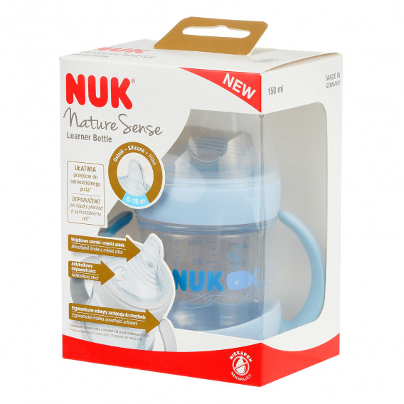 Flacon pentru suc de polipropilenă Nature Sense, 150 ml în albastru NUK 372961 7