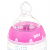300 ml. Biberon termo din polipropilenă First Choice cu suzetă pentru o fetiță de 6-18 luni NUK 372997 3
