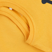 Bluză din bumbac organic cu imprimeu de roată, galben Name it 373028 3