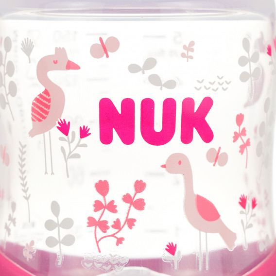 Sticlă de 150 ml. First Choice pentru suc de polipropilenă în roz NUK 373037 6