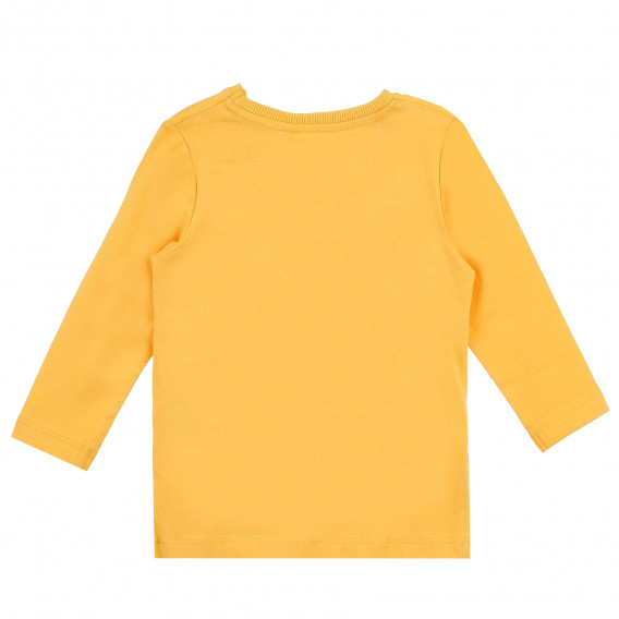 Bluză din bumbac organic cu imprimeu de roată, galben Name it 373052 4