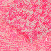 Pulover roz cu mânecă scurtă pentru fete Benetton 373719 3