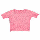 Pulover roz cu mânecă scurtă pentru fete Benetton 373721 2