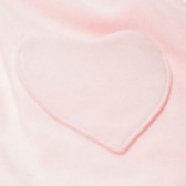 Rochie din bumbac cu mânecă lungă, cu două inimi aplicate, pentru fete Chicco 37503 3