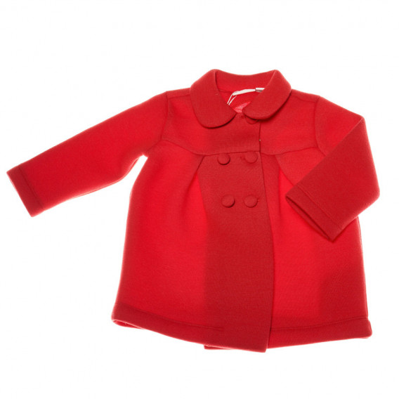 Palton pentru fete, marca Chicco, de culoare roșie Chicco 37847 