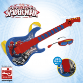 Chitară electronică pentru copii cu ochelari și microfon Spiderman 3789 