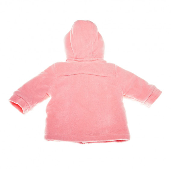 Palton cu glugă pentru bebeluși cu buzunare, de culoare roz Chicco 37907 2